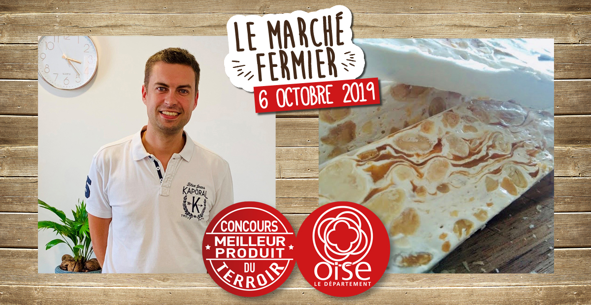 image de thomas beaunis avec le titre de nogat elu meilleur produit du terroir